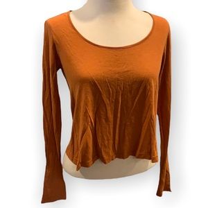 Forever 21 long sleeve crop top shirt Small